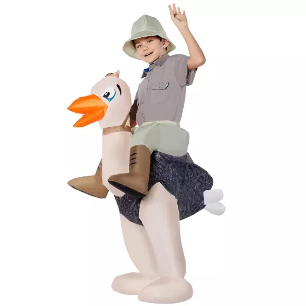 Spirit Halloween Adult Inflatable Ostrich Ride-Along Costume One Size
